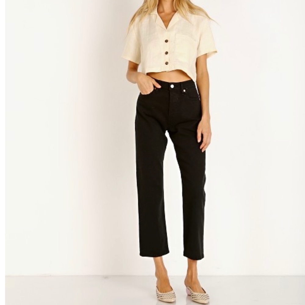 Levi’s Premium Wedgie Fit Black Straight Jeans